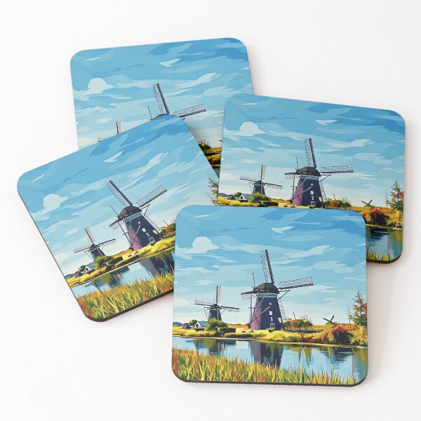 Item preview, Painting of Windmills designed and sold by tomorrowsart.