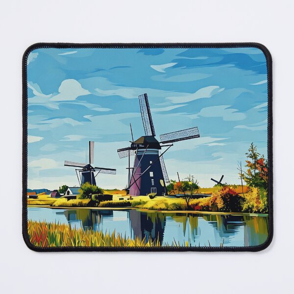Item preview, Painting of Windmills designed and sold by tomorrowsart.