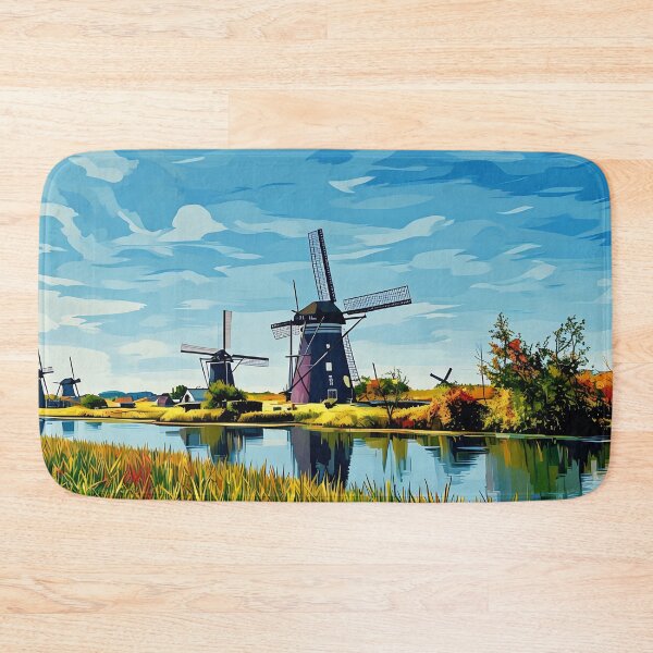 Item preview, Painting of Windmills designed and sold by tomorrowsart.