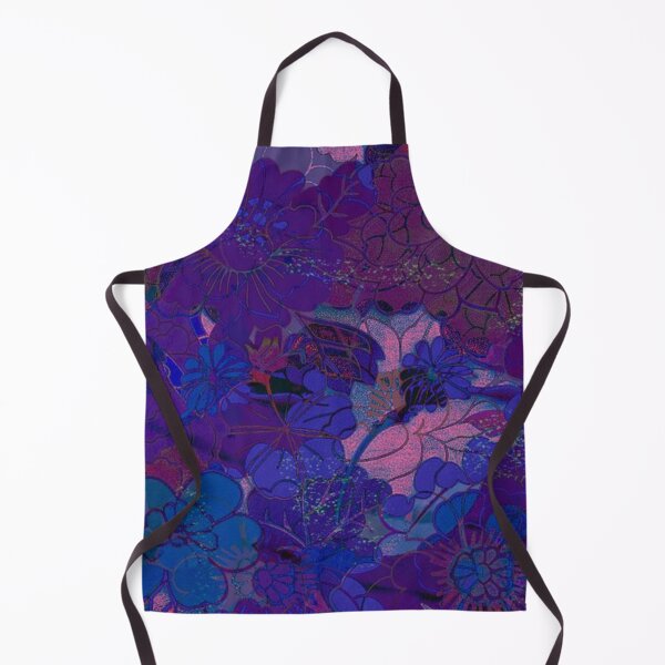 Item preview, Neon Floral Dreamscape Pattern – Purple Aesthetic Abstract Flower Art designed and sold by BatNature.