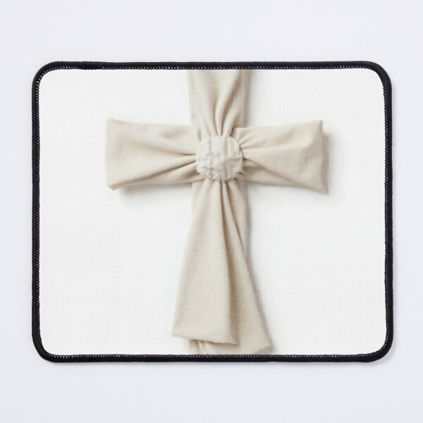 Item preview, Linen Woven Christian Cross Icon designed and sold by Devotica.