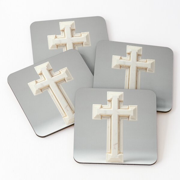 Item preview, Stone Slab Cross with Gold designed and sold by Devotica.