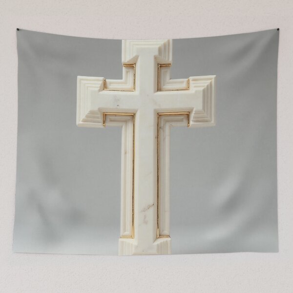 Item preview, Stone Slab Cross with Gold designed and sold by Devotica.