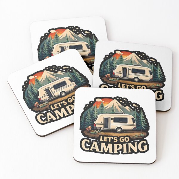 Item preview, Let’s Go Camping – Camper Van Adventure Design designed and sold by Ladys-Gents.