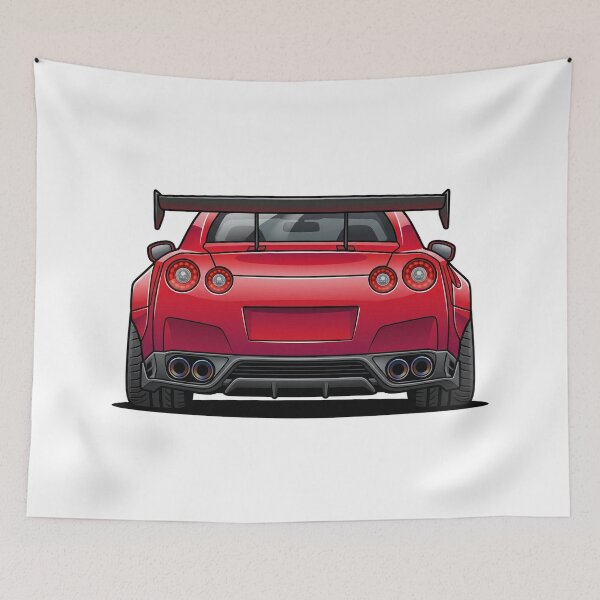 Item preview, Aggressive JDM Sports Car Rear View – Turbo Performance Street Design designed and sold by GT Garage.