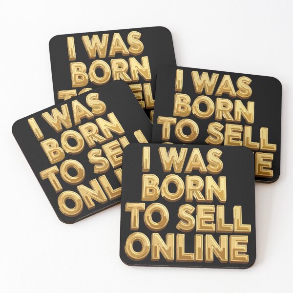 Item preview, sell website I WAS BORN TO SELL ONLINE designed and sold by Uglyandcute.