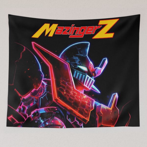 Item preview, Mazinger Z Neon Retrowave Mecha Design designed and sold by keythxctrs.
