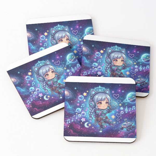 Item preview, Cosmic Cat Musician in Space designed and sold by Krfto.