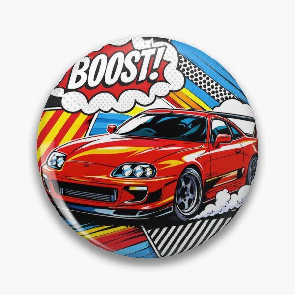 Item preview, Toyota Supra Pop Art Drift – JDM Comic Style Design designed and sold by GT Garage.