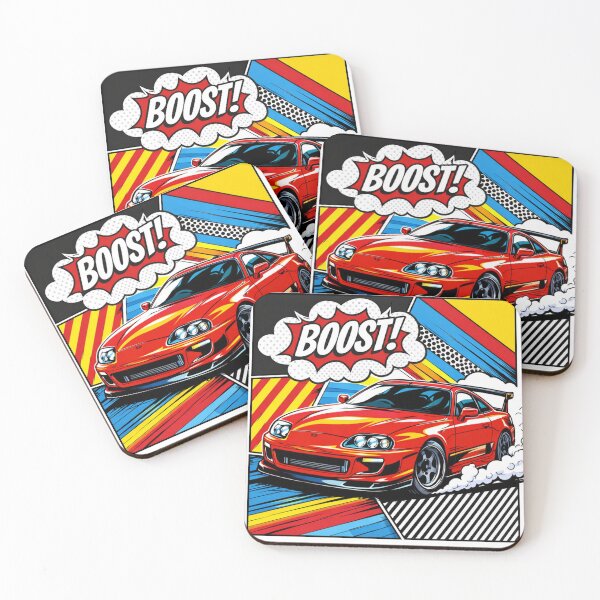 Item preview, Toyota Supra Pop Art Drift – JDM Comic Style Design designed and sold by GT Garage.