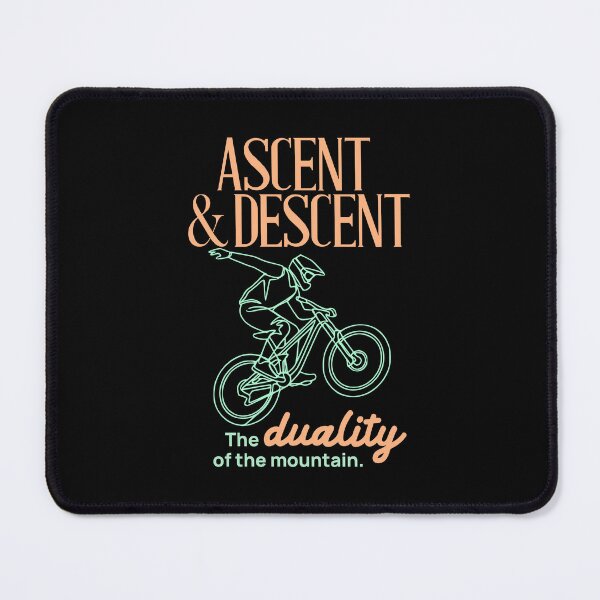 Item preview, Ascent and Descent Mountain Biking Duality MTB Art designed and sold by LinaValearte.