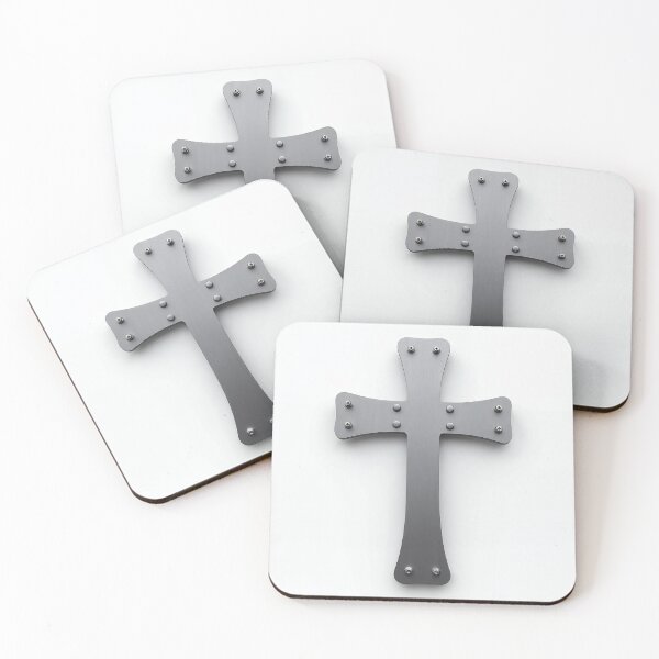 Item preview, Brushed Steel Plate Cross designed and sold by Devotica.