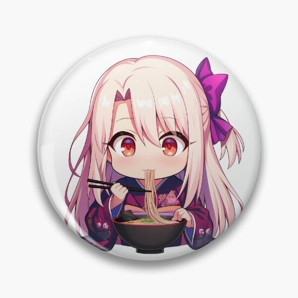 Item preview, Illyasviel Fate Stay Night Kawaii Chibi Ramen Surprise designed and sold by mildaclairmo.