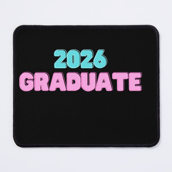 Item preview, Retro pastel Class of 2026 (print on black) designed and sold by Cottageshop.