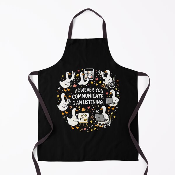 Item preview, However You Communicate I'm Listening AAC SLP Silly Goose Design, Deaf Awareness Support Gift, ASL Sign Language Support Graphic Tee designed and sold by AsturShop.