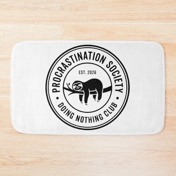 Item preview, Procrastination Society — Doing Nothing Club(Black) designed and sold by Ylavrel.