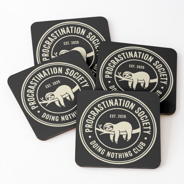 Item preview, Procrastination Society — Doing Nothing Club designed and sold by Ylavrel.