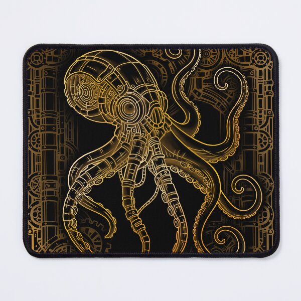 Item preview, Steampunk Octopus – Mechanical Deep-Sea Guardian designed and sold by Charco.Store – Bold Expressive Graphics & Alt Streetwear Art.