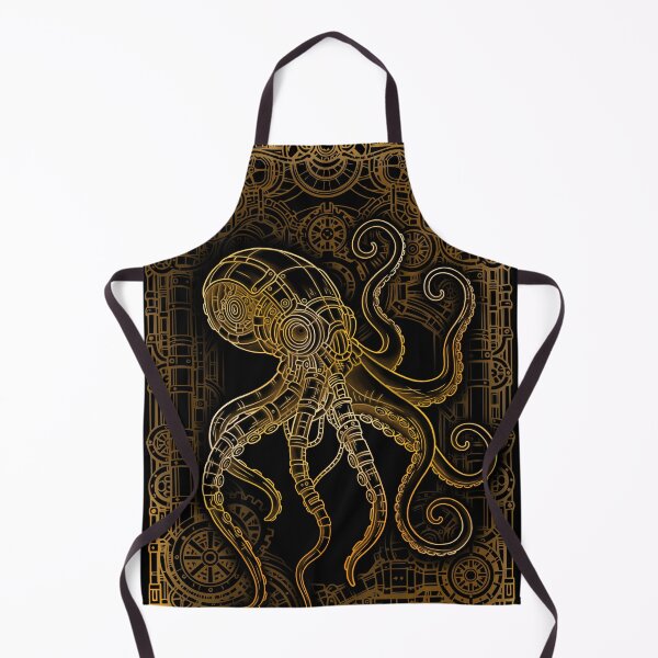 Item preview, Steampunk Octopus – Mechanical Deep-Sea Guardian designed and sold by Charco.Store – Bold Expressive Graphics & Alt Streetwear Art.