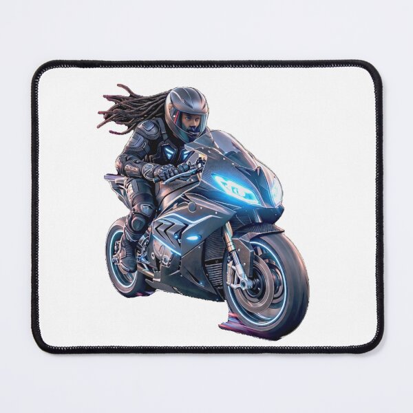Item preview, Cyberpunk Dreadlocks Rider: Neon Velocity. designed and sold by digitalbob60.