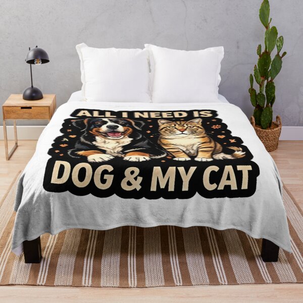 Item preview, All I Need Is Dog and My Cat – Cute Pet Lover Design designed and sold by Ladys-Gents.