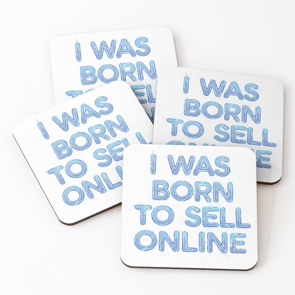 Item preview, sell website I WAS BORN TO SELL ONLINE designed and sold by Uglyandcute.