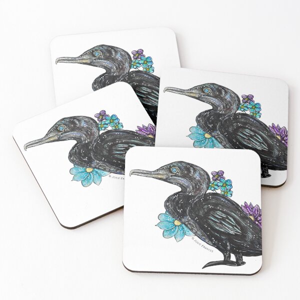 Item preview, Sweetheart Flightless Cormorant (no background for stickers) designed and sold by Ruby Tiger Creations.