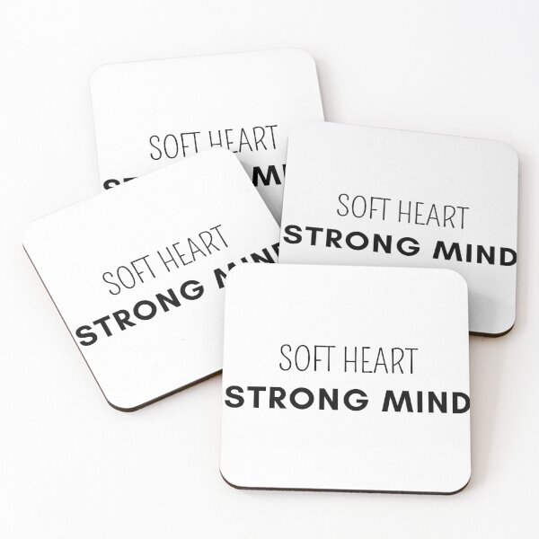 Item preview, Soft Heart Strong Mind Quote | Minimalist Aesthetic Motivation Design designed and sold by Hannah-Yei.