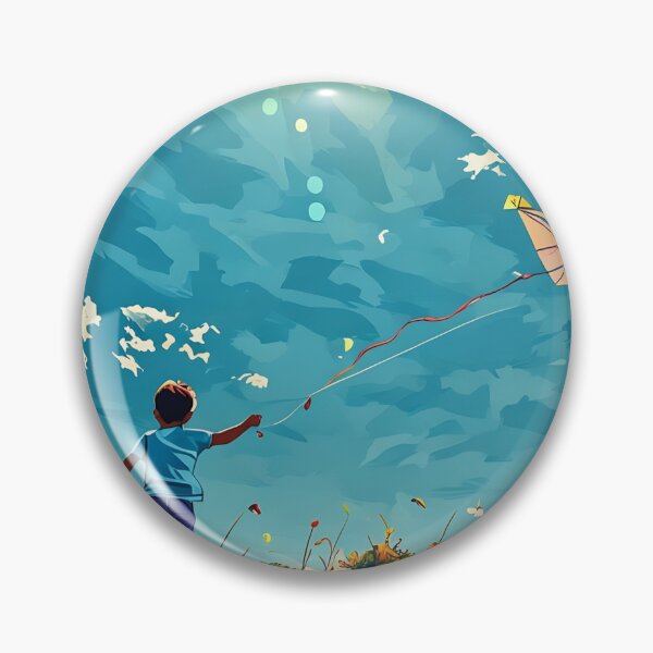Item preview, Boy Flying Kite designed and sold by tomorrowsart.