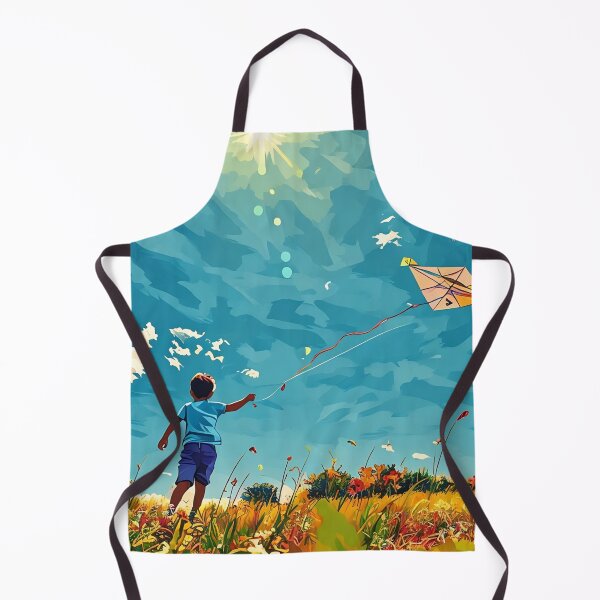 Item preview, Boy Flying Kite designed and sold by tomorrowsart.