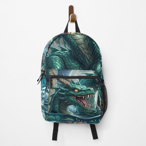 Item preview, Sea Hydra - Mythical Five Headed Serpent Fantasy Art designed and sold by Lucid Dream Pixel.