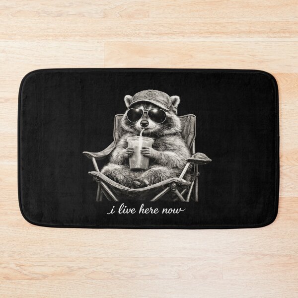 Item preview, i Live here Now, Racoon Only Baseball Mama Style designed and sold by faridman.