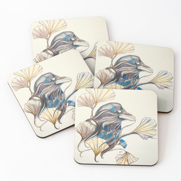 Item preview, Crow with Gingko Leaves  designed and sold by BlindEye1.