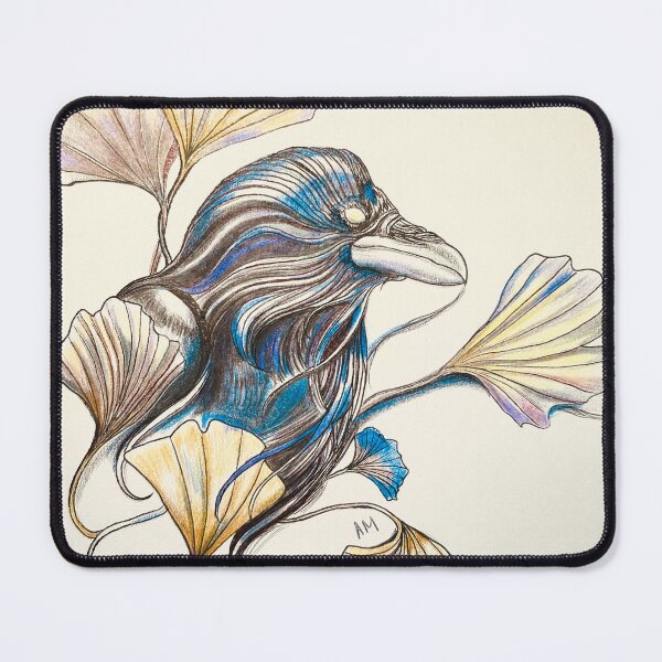 Item preview, Crow with Gingko Leaves designed and sold by BlindEye1.