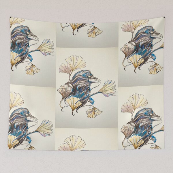 Item preview, Crow with Gingko Leaves  designed and sold by BlindEye1.