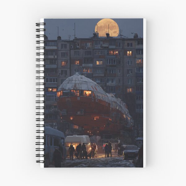 Item preview, Retro-Futurist Spacecraft - Urban Sci-Fi Pixel Art designed and sold by hub..