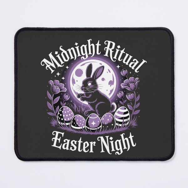Item preview, Midnight Ritual Easter – Cute but Creepy Bunny, Dark Humor Gothic Easter Design designed and sold by MystiMagica.