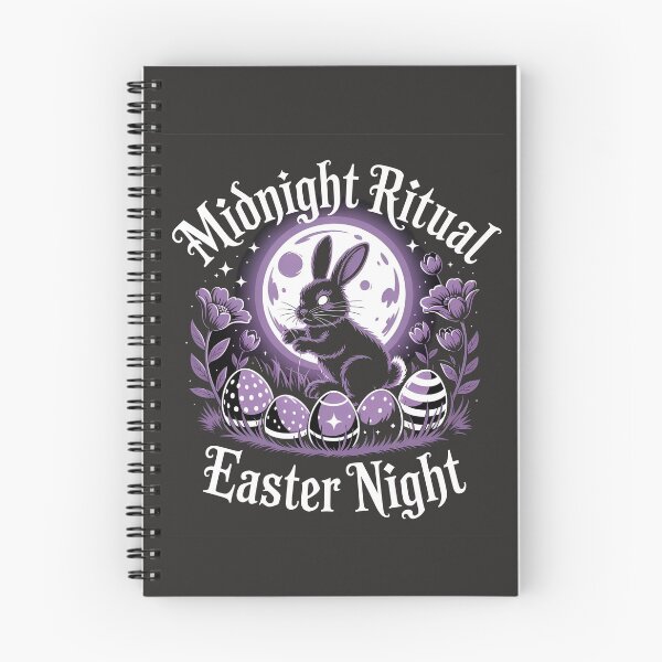 Item preview, Midnight Ritual Easter – Cute but Creepy Bunny, Dark Humor Gothic Easter Design designed and sold by MystiMagica.