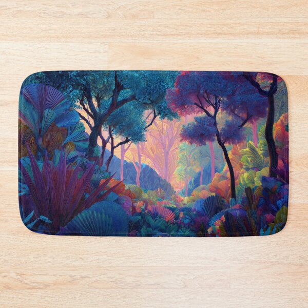 Item preview, Colorful Dreamlike Forest Landscape designed and sold by LuminousFoundry.