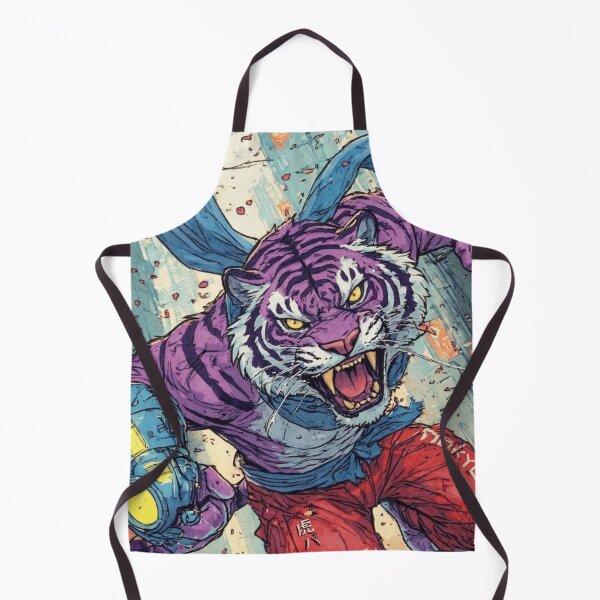 Item preview, Tiger Fury, Neon Flurry (V4) designed and sold by SabaMirzique.