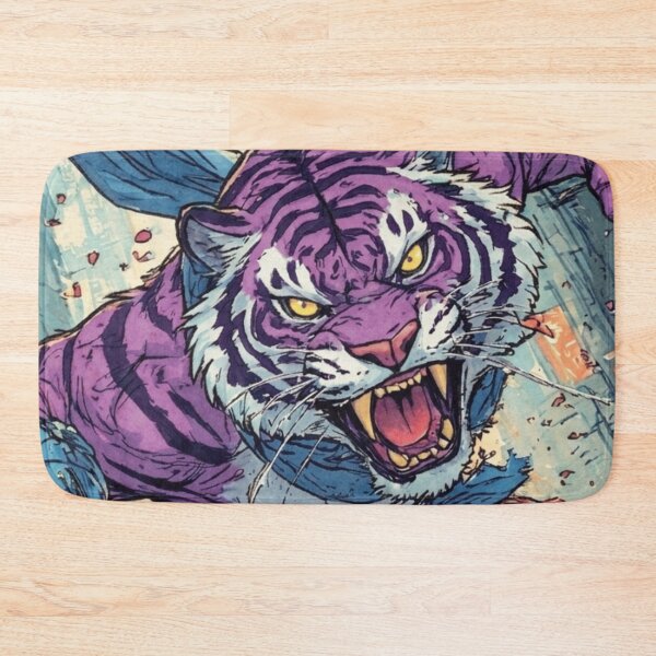 Item preview, Tiger Fury, Neon Flurry (V4) designed and sold by SabaMirzique.