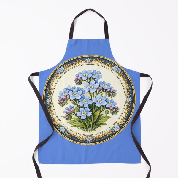 Item preview, Forget-Me-Not Promise – Gentle Memory Botanical Circle Design designed and sold by TheJoyfulPen.