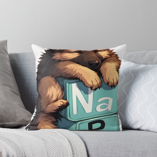 Item preview, Nap Chemistry Pun German Shepherd – Periodic Table Science Humor designed and sold by owi-art.