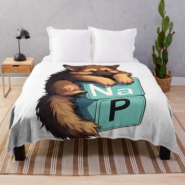 Item preview, Nap Chemistry Pun German Shepherd – Periodic Table Science Humor designed and sold by owi-art.