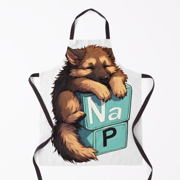 Item preview, Nap Chemistry Pun German Shepherd – Periodic Table Science Humor designed and sold by owi-art.