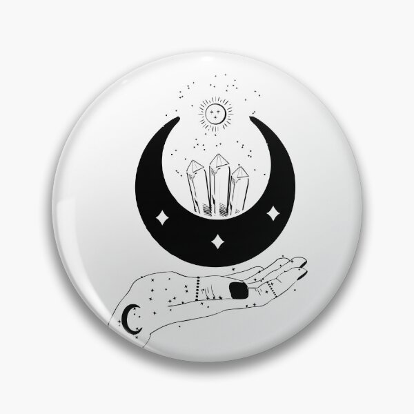Item preview, Crescent Moon Crystal Design – Witchy Celestial Mystic Aesthetic designed and sold by CorAleArt.