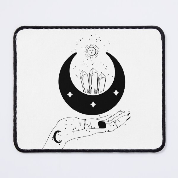 Item preview, Crescent Moon Crystal Design – Witchy Celestial Mystic Aesthetic designed and sold by CorAleArt.