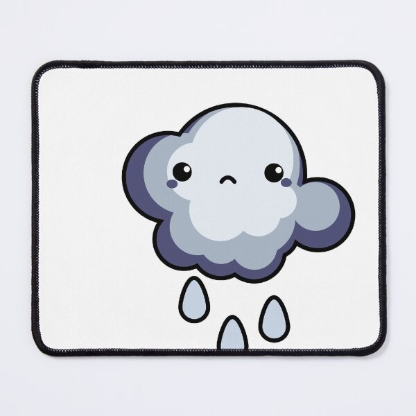 Item preview, Sad Rain Cloud Sticker | Cute Kawaii Crying Cloud designed and sold by randomblink.