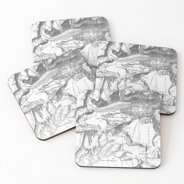 Item preview, Old topographic map of Matterhorn designed and sold by Karol Majewski.