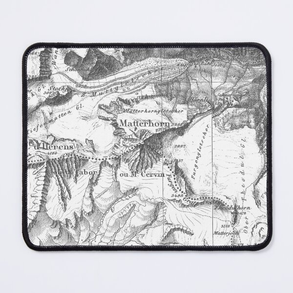 Item preview, Old topographic map of Matterhorn designed and sold by Karol Majewski.
